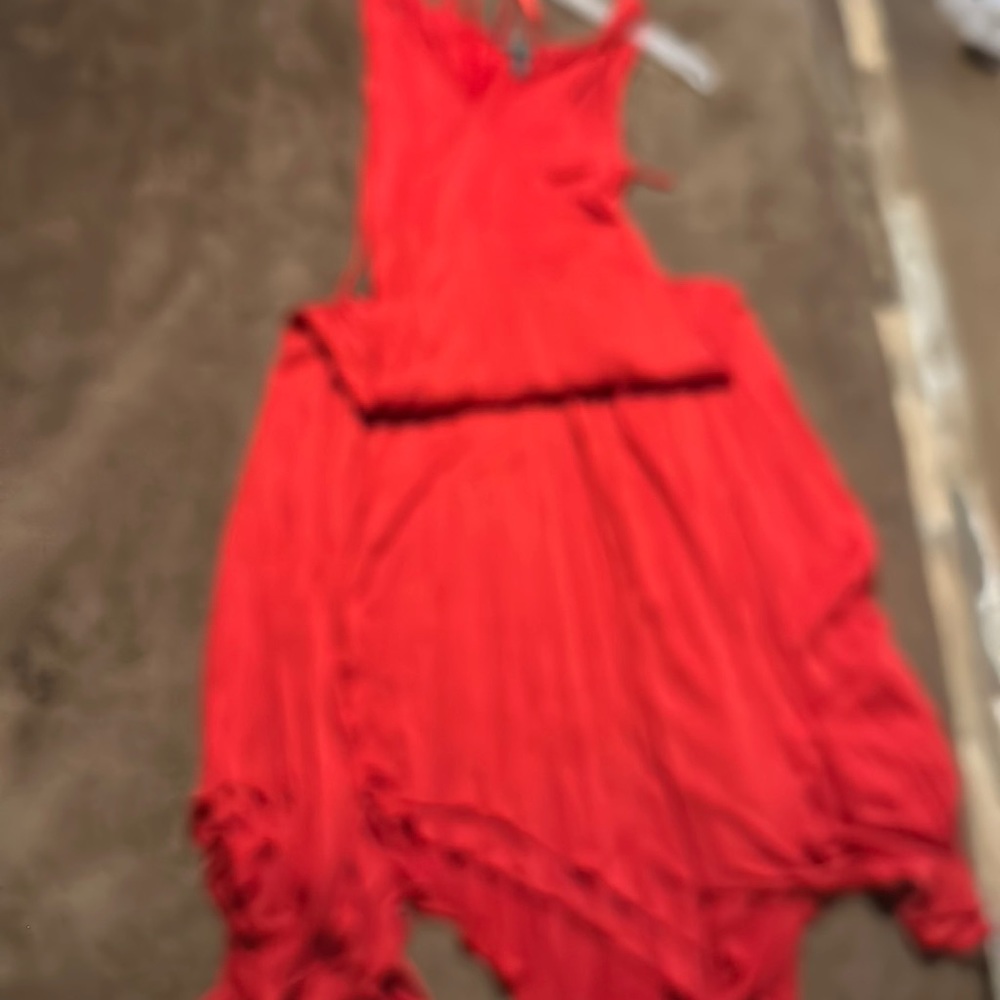 Long red dress Ralph Lauren